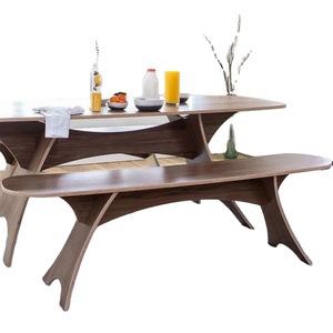 Table basse européenne moderne multifonctionnelle à panneaux en bois sans vis pour petits appartements, salons, meubles de maison - Product Image 1