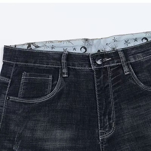 Custom High Waist Casual Denim <b>Jeans</b> with Pleated <b>Baggy</b> Stack Design for <b>Women</b> Summer Cute Sweet - Product Image 5