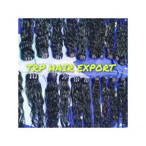 Extensiones de cabello rizado Natural de estilo recto ondulado de alta calidad de la India virgen 100% cabello humano crudo sin procesar para trenzar la India - Product Image 3