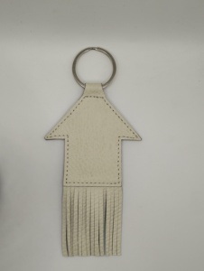 High Quality Genuine <b>Leather</b> House <b>Key</b> <b>Chain</b> Wholesale Customized Keyrings House Shaped Fringes Gift Pendant Fashion Charm - Product Image 3