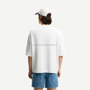 Camiseta de Manga Corta para Hombre, 100% Algodón, 300 GSM, Talla Grande, Personalizable con Logotipo OEM, Lisa - Product Image 3