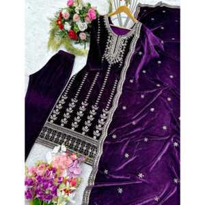 ชุดราตรีออกแบบหรูหรา pent และ dupatta กับงานปักลำดับสำหรับงานปาร์ตี้ - Product Image 3