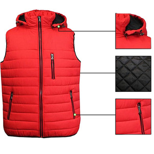 Vestes décontractées amples et tendance pour hommes, de haute qualité, chaudes, avec fermeture éclair, gilet amincissant pour hommes, gilet matelassé - Product Image 1