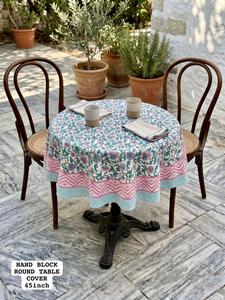 Unique Design <b>Round</b> <b>Table</b> Cover Printed Cotton Dining <b>Tablecloth</b> <b>for</b> Home Decor Kitchen and Events Available At Reasonable Price - Product Image 5
