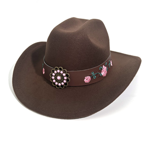 หมวกคาวบอยแจ๊สแบบยูนิเซ็กซ์ ผ้าไนลอนผสมไหมและฝ้าย ดีไซน์ตะวันตก  รักษ์โลก ระบายอากาศได้ดี ขายส่ง พร้อมริบบิ้นแฟชั่น สำหรับกิจกรรมกลางแจ้ง - Product Image 1