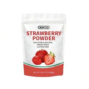 OEM/ODM poudre de mélange de crème glacée à saveur de fraise personnalisée en vrac poudre de crème glacée molle de lait à faible teneur en sucre - Product Image 1