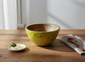 Bol à salade en bois personnalisable, design moderne, parfait pour les cadeaux de mariage et d'anniversaire - Product Image 3