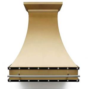 Campana Extractora de Latón Premium para Cocina Moderna de Lujo, Ventilación Elegante y Duradera, Solución para Cocinar en Casa - Product Image 3