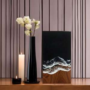 Boîte à bijoux en résine de luxe moderne Midnight Tide pour le salon - Product Image 4