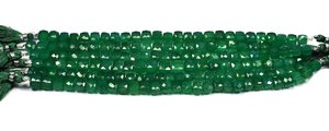 Natural Green Onyx Faceted Cube Shape Gemstone Beads 8-9mm Natural Onyx <b>Stone</b> Loose Beads For Jewelry Making Wholesale Supply - Product Image 4
