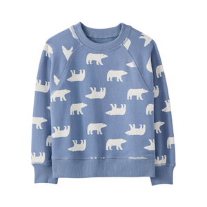 Sweat-shirt décontracté à col rond pour bébé garçon, imprimé intégral, en polyester/coton, tricot French Terry, coupe ample - Product Image 5