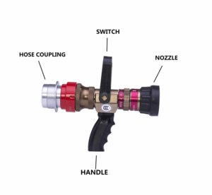 Pistolet d'incendie portable flexible en métal pour pompiers, équipement de sauvetage d'urgence, lance d'incendie, buse de tuyau d'incendie - Product Image 2
