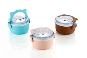 Lonchera Bento de Plástico Ecológica con Diseño Animal, Libre de BPA, Apta para Lavavajillas y Microondas, con Asa - Product Image 5