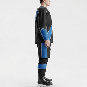 Tenue d'équipe de hockey sur glace personnalisée, maillot et pantalon imprimés, vêtements de sport respirants pour équipes professionnelles et amateures - Product Image 5