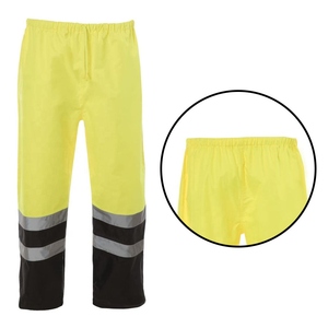 Unisex High Visibility CE/EU Certified <b>Work</b> <b>Pants</b> Reflective Safety Trousers <b>Cargo</b> Pockets Reinforced Knees Quick Dry - Product Image 6