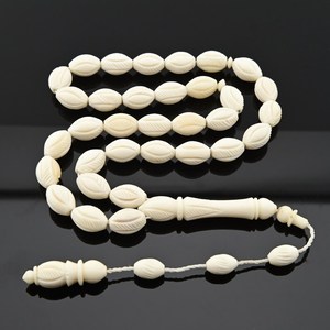 Artisan Crafted Bone Tasbih 99 <b>Beads</b> Muslim Religious Gift Item - Product Image 5