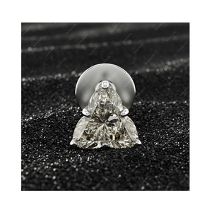 Regalos de Navidad, Pendientes de Oro Fino de 925 con Diamante Cultivado en Laboratorio de 3.0ct con Certificación GIA IGI, Chapados en Plata de Ley, para Él y Ella - Product Image 1