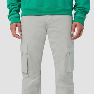 Pantalon cargo droit décontracté pour homme, couleur personnalisable, tissu extensible confortable, imperméable, respirant, poches cargo pratiques, taille moyenne - Product Image 6