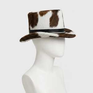 Sombrero de Vaquero de Piel Sintética con Bordado 3D Personalizado, Diseño de Vaca, Estilo Europeo Americano, Unisex, para Adultos, para las Cuatro Estaciones, para Fiestas al Aire Libre - Product Image 2