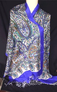 Bufandas de Pashmina con Diseño Paisley Casual, Hechas de Seda Viscosa para la Temporada de Primavera, Bufandas Largas de Seda para Otoño - Product Image 6