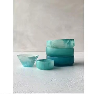 Resin Modern Luxury Polished 6 Inch Small Eco-Friendly Party Seasoning <b>Sauce</b> Cup Ketchup Dipping Bowl Appetizer Plates Sushi - Product Image 6