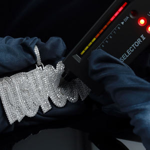 จี้ฮิปฮอปแบบ Iced Out สั่งทำได้ตามต้องการ, จี้ชื่อ/หมายเลข/โลโก้แบบกำหนดเอง, จี้โมอิสซาไนต์ - Product Image 5