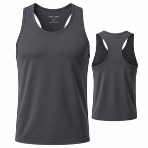 เสื้อกล้ามตาข่ายระบายอากาศ ขอบดิบ ตัดเย็บแบบ Racerback สีสันตามสั่ง รับผลิตแบรนด์ส่วนตัว ขายส่ง สำหรับใส่ชายหาดช่วงฤดูร้อน - Product Image 6