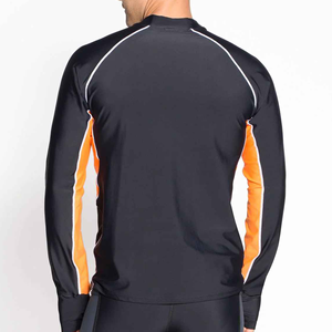 เสื้อยืดออกกำลังกายแบบเรียบง่ายสำหรับผู้ชาย MMA Rash Guard ระบายอากาศได้ดี แห้งเร็ว เป็นมิตรกับสิ่งแวดล้อม แขนยาว พิมพ์ลายดิจิตอล FLP GEARS - Product Image 3