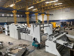 Máquina Automática para Fabricar Bolsas de Papel Kraft con Motor PLC en Línea BAGMAC, Fondo Cuadrado, Impresión a Doble Color - Product Image 5