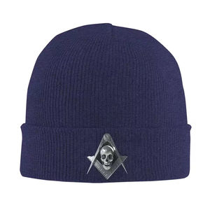 Gorro de Punto Personalizado con Logotipo Masónico, Gorro Holgado para Hombre y Mujer, Gorro de Invierno para Esquí con Diseño Masónico - Product Image 3