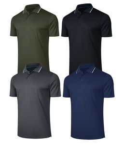 Polo personnalisé en promotion, manches courtes, 100 % polyester, séchage rapide, pour homme, idéal pour le golf - Product Image 1