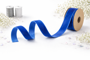 Ruban en velours tissé simple face Neelkamal Industries 8 mm, résistant au rétrécissement, doux et luxueux, pour la décoration de vêtements et l'artisanat - Product Image 3