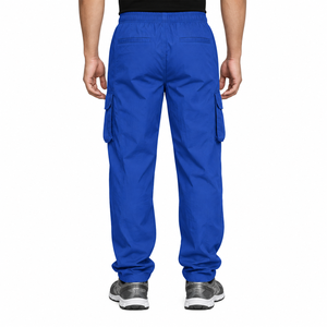 WESTMARK APPAREL INDUSTRY Pantalones Cargo para Hombre, Cintura Elástica, Color Azul Sólido, Múltiples Bolsillos, Corte Holgado, Transpirables, de Secado Rápido, Ropa de Trabajo de Algodón - Product Image 4