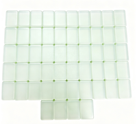 Tuiles de Mahjong Américaines Funky Trade Modern Garden Glow Matcha GreenGreen Pearl, 160 pièces avec motifs de jardin et floraux fantaisistes
