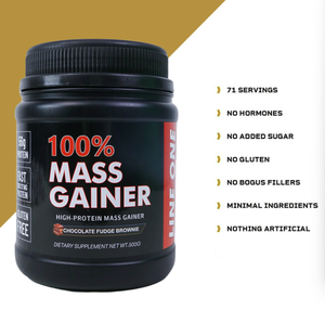 Poudre de prise de masse hyperprotéinée avec créatine et glutamine pour le développement musculaire et la prise de poids - Product Image 3