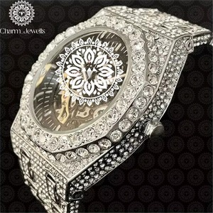 Montre de luxe en moissanite haut de gamme très demandée, avec un savoir-faire premium, étanche, cadeau tendance pour hommes et femmes, en vente - Product Image 3