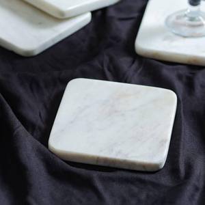 Top Choice Modern Luxury Marble Stone <b>Coaster</b> Durable Eco-Friendly Drink Mat for Home Kitchen Office <b>Table</b> Counter Protection - Product Image 4