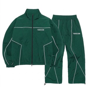 OEM Custom Windbreaker Tracksuit Set <b>Nylon</b> Windproof Running Jacket <b>Jogger</b> Pants Sportswear Set - Product Image 1