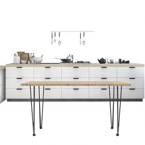 Pieds de table en forme d'épingle à cheveux de 30 pouces, 4 pièces, capacité de charge de 880 lb, pieds de meubles robustes OEM, pour bureau et salle à manger, DIY, OEM Vietnam EDPTBL019 - Product Image 1