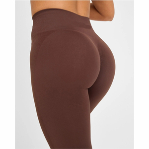 Leggings moulants pour femmes de haute qualité, personnalisés, unis, pour le yoga, vêtements de sport, leggings de compression élastiques à taille haute - Product Image 5