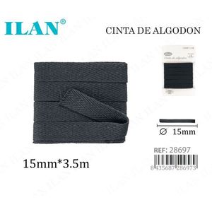 Nastro di cotone Ilan 15mm x 3,5m per cucito e artigianato - Product Image 1
