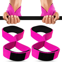 Attelle de poignet de musculation en forme de 8, antidérapante, personnalisable avec logo, en coton respirant et écologique, réglable, pour la musculation et la gym