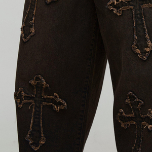 Pantalones Vaqueros de Mezclilla para Hombre de la Mejor Calidad y Último Diseño, Logotipo Personalizado, Venta al Por Mayor, Pantalones Vaqueros Holgados para Hombre - Product Image 6