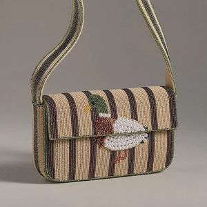 Indian Artisanal Luxury Handbag Multicolor Baguette Shape Durable Ethnic Style Handmade <b>Crystal</b> Fashion Accessories Casual Carry - Product Image 2