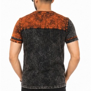 เสื้อยืดผู้ชายผ้าฝ้าย 100% ทรงปกติ ซักย้อมแบบแอซิด ทรงหลวมไหล่ตก สตรีทแวร์ หนานุ่ม ไม่ยับ - Product Image 5