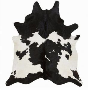 Black and White Cowhide <b>Rug</b> Natural Cow <b>Skin</b> Hair On Hide Genuine Leather Carpet for Living Room Bedroom Home Decor Wholesale - Product Image 3