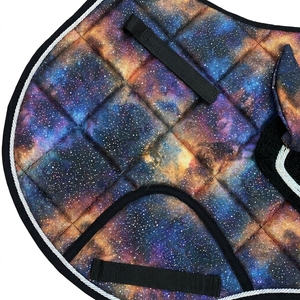 Oem Equestrian Horse Riding Set Saddle Cloth and Fly Hood <b>Bonnet</b> Cotton Polyester Anti Slip Shock Absorbing Jumping Pad - Product Image 2