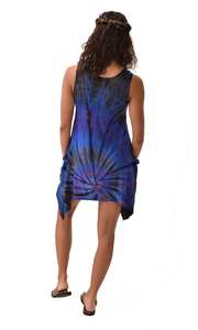 Boho Tie Dye Rayon Sundress With Pockets <b>Festival</b> Dress - Product Image 6