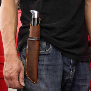 Étui à couteau en cuir sur mesure, cuir de vachette premium, fait main, pour équipement d'aventure en plein air - Product Image 2
