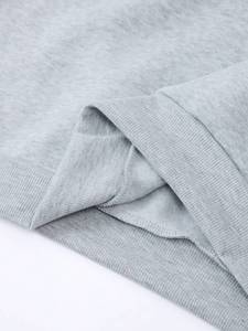 Custom Embroidered Women's Oversized Crewneck Sweatshirt Casual Streetwear Solid Color Brushed Fleece Private Label Hoodies - Product Image 6